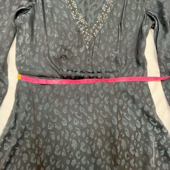 Avec Les Filles Gray Long Sleeve Studded Dress, size M - EUC - Picture 9 of 12